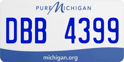 MI license plate DBB4399