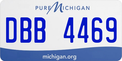 MI license plate DBB4469