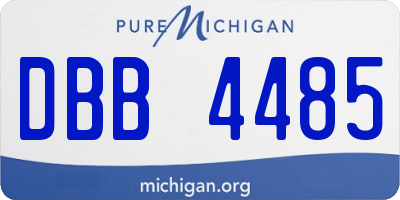 MI license plate DBB4485