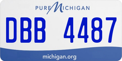 MI license plate DBB4487
