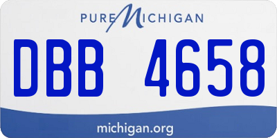 MI license plate DBB4658