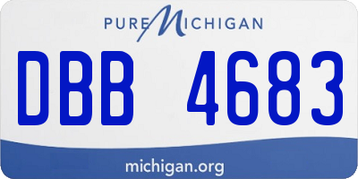 MI license plate DBB4683