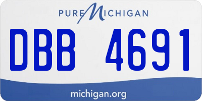 MI license plate DBB4691
