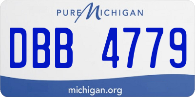 MI license plate DBB4779