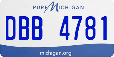 MI license plate DBB4781