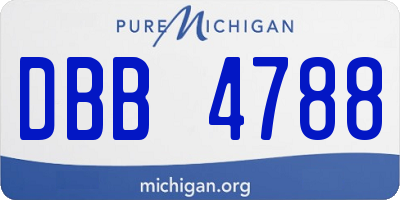 MI license plate DBB4788
