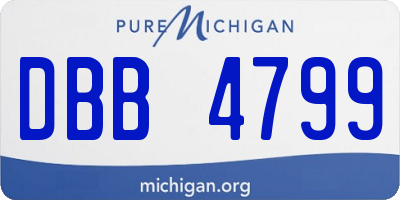 MI license plate DBB4799