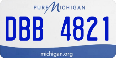 MI license plate DBB4821