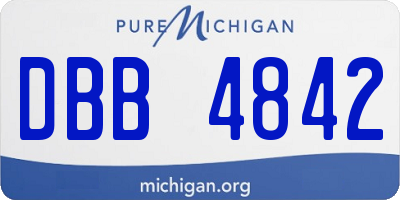 MI license plate DBB4842