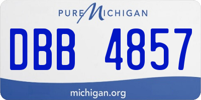 MI license plate DBB4857