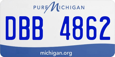 MI license plate DBB4862