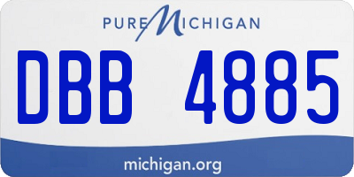 MI license plate DBB4885