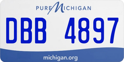 MI license plate DBB4897