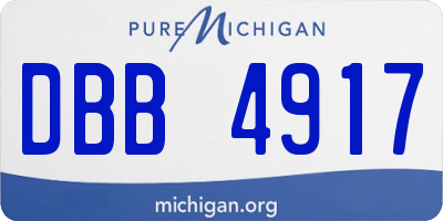 MI license plate DBB4917