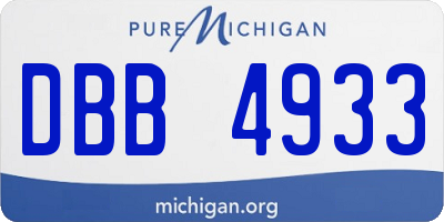 MI license plate DBB4933