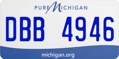 MI license plate DBB4946