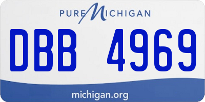 MI license plate DBB4969