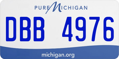 MI license plate DBB4976