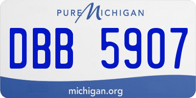 MI license plate DBB5907