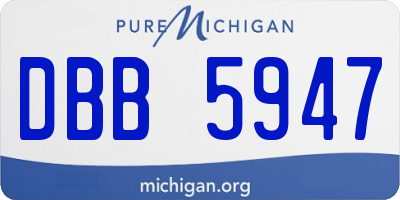 MI license plate DBB5947
