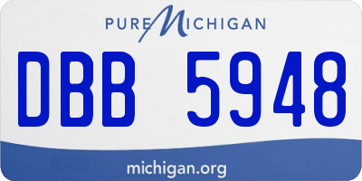 MI license plate DBB5948