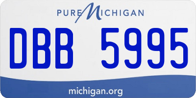 MI license plate DBB5995