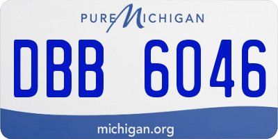 MI license plate DBB6046