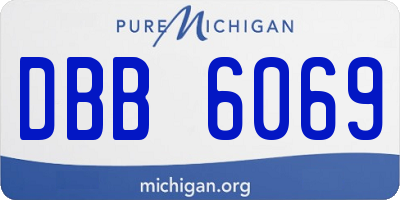 MI license plate DBB6069