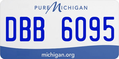 MI license plate DBB6095