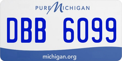 MI license plate DBB6099