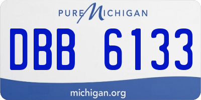 MI license plate DBB6133