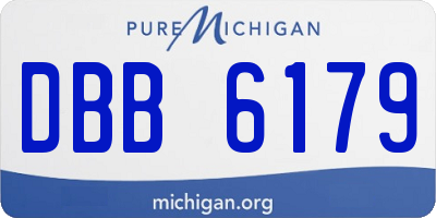 MI license plate DBB6179