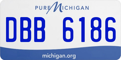MI license plate DBB6186