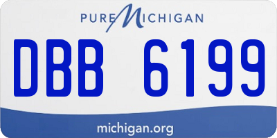 MI license plate DBB6199