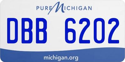 MI license plate DBB6202