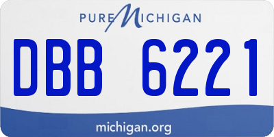 MI license plate DBB6221