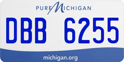 MI license plate DBB6255