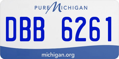 MI license plate DBB6261