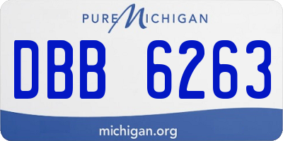 MI license plate DBB6263