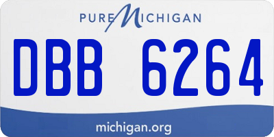 MI license plate DBB6264
