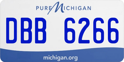 MI license plate DBB6266