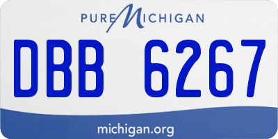MI license plate DBB6267