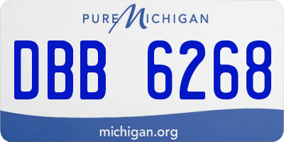 MI license plate DBB6268