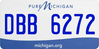 MI license plate DBB6272