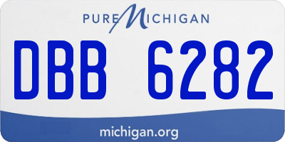 MI license plate DBB6282