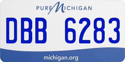 MI license plate DBB6283