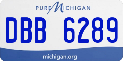 MI license plate DBB6289