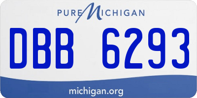 MI license plate DBB6293