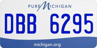 MI license plate DBB6295