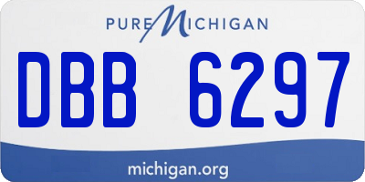 MI license plate DBB6297